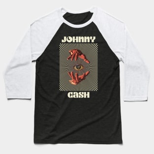 Hand Eyes Johnny Cash Baseball T-Shirt